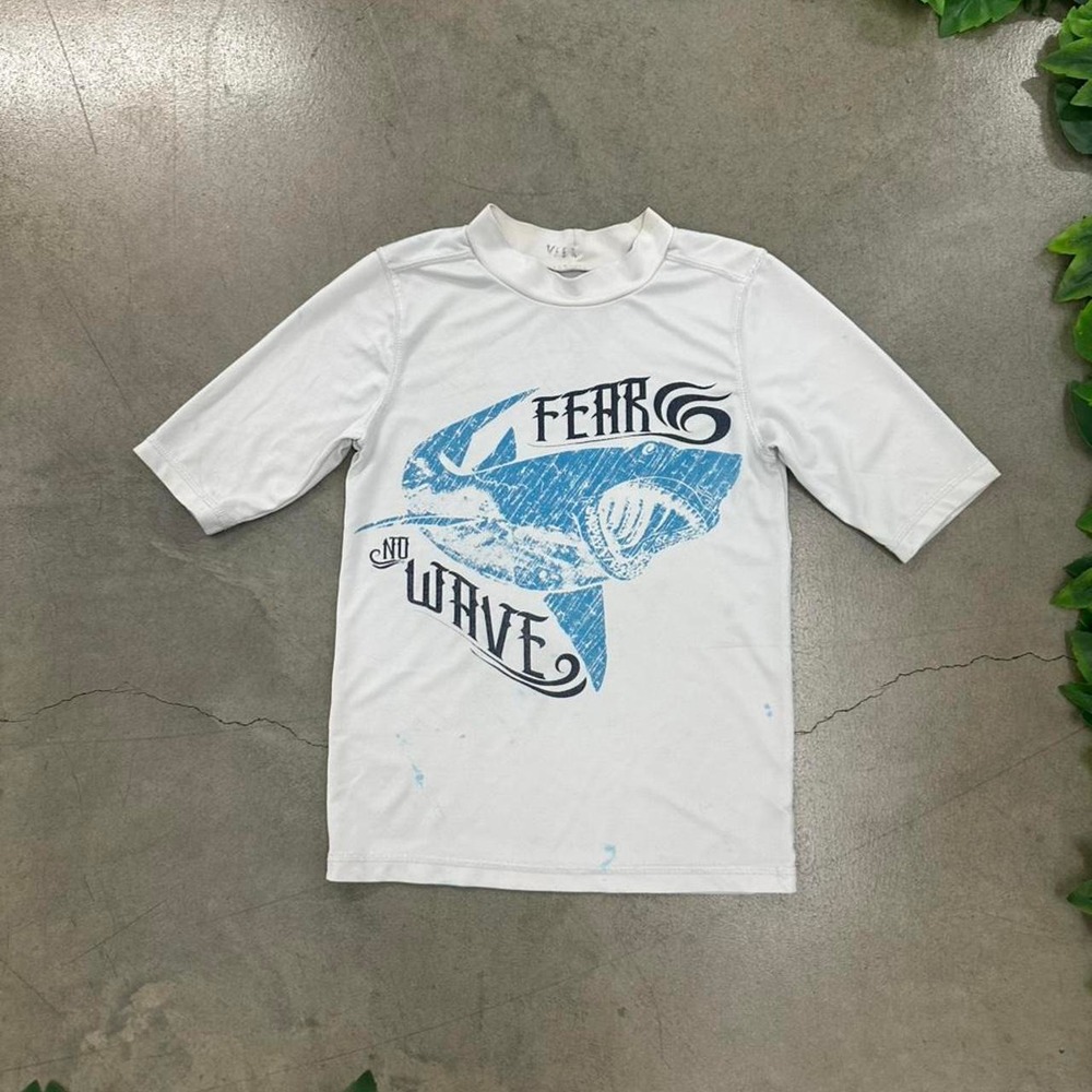 FEAR No Wave Shark Rash Guard Surf Shirt